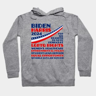 Biden Harris 2024 Election Platform Hoodie